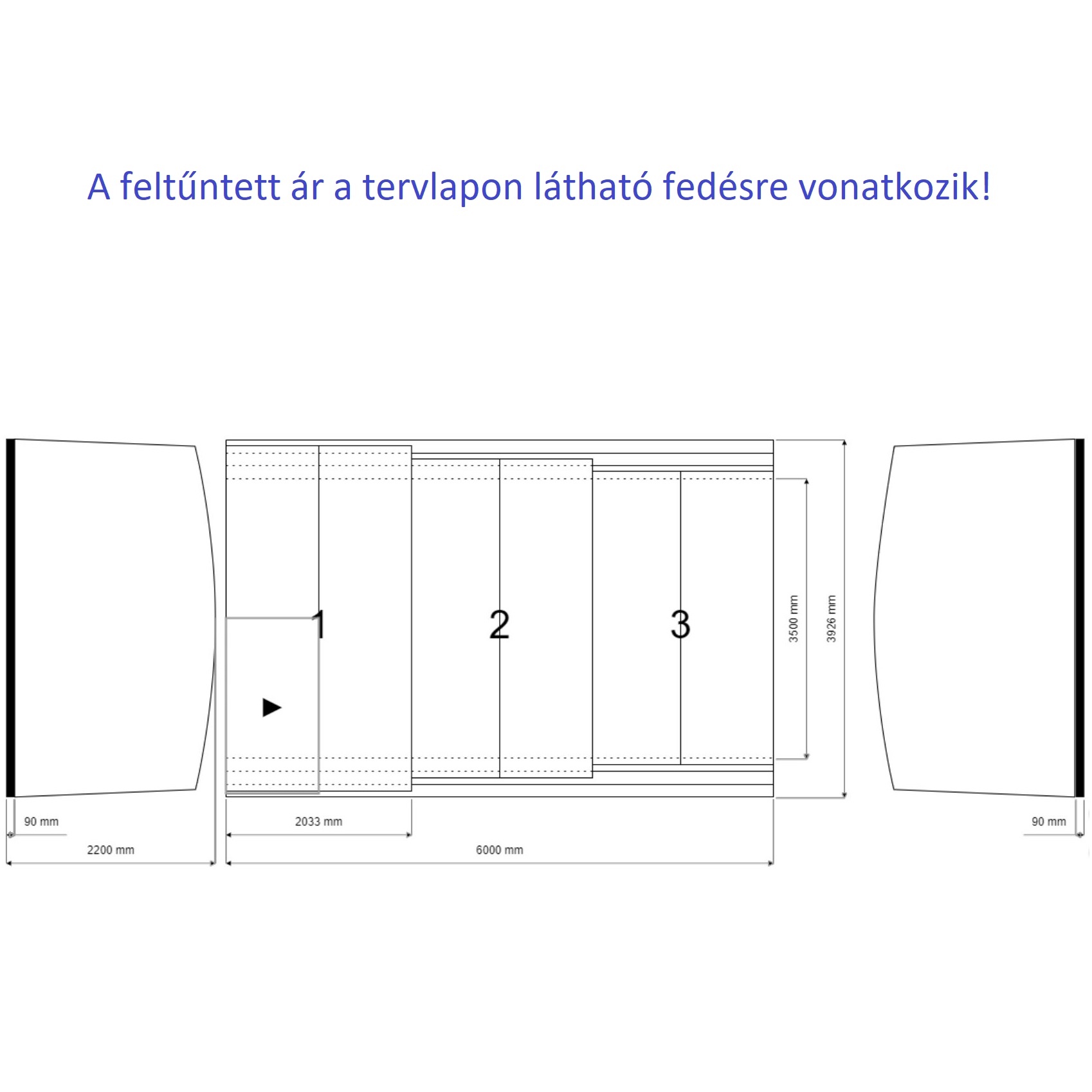 Trieste polikarbonát medencefedés